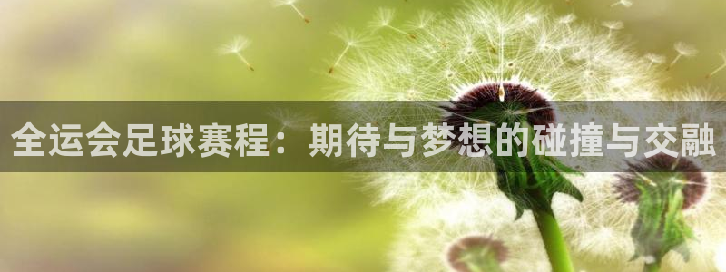 意昂注册：全运会足球赛程：期待与梦想的碰撞与交融