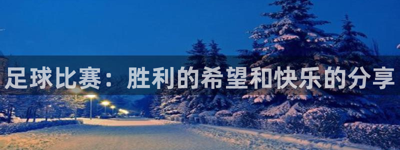 意昂平台：足球比赛：胜利的希望和快乐