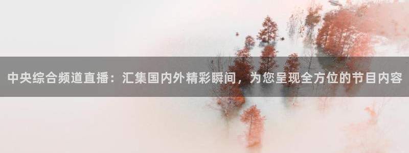 鲸鱼体育tv：中央综合频道直播：汇集国内外精彩瞬间，为您呈现全方位的节目内容